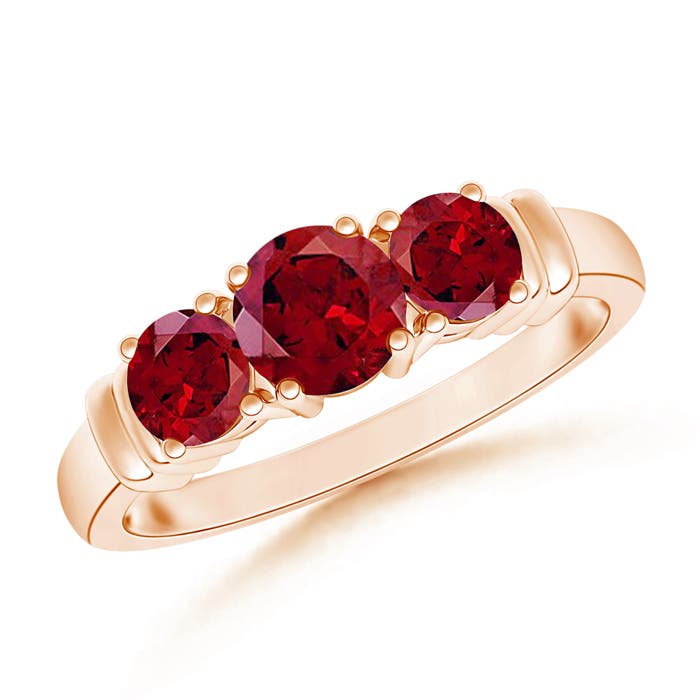 AAAA - Garnet / 1.26 CT / 14 KT Rose Gold