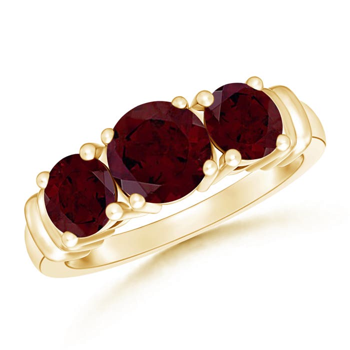 A - Garnet / 2.2 CT / 14 KT Yellow Gold