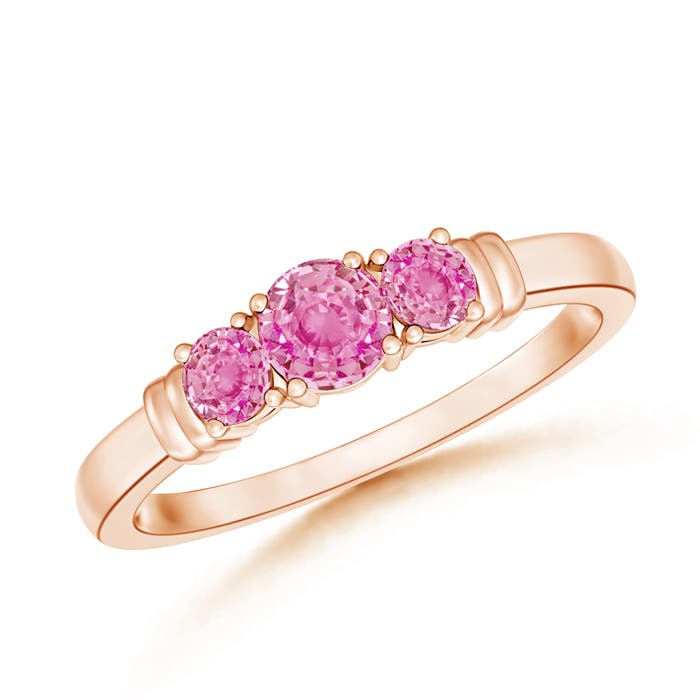 AA - Pink Sapphire / 0.61 CT / 14 KT Rose Gold