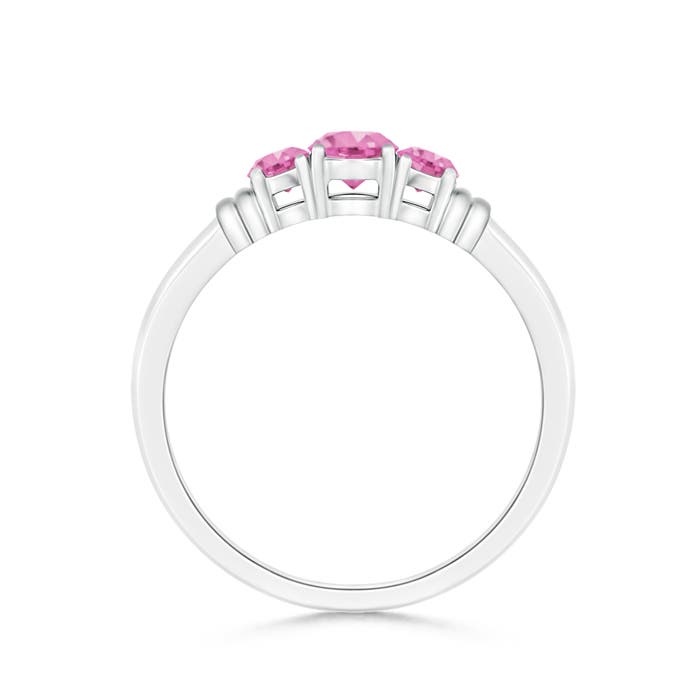 AA - Pink Sapphire / 0.61 CT / 14 KT White Gold