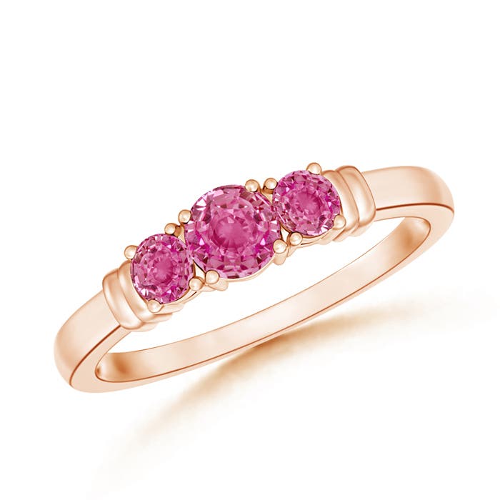 AAA - Pink Sapphire / 0.61 CT / 14 KT Rose Gold