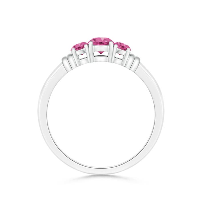 AAAA - Pink Sapphire / 0.61 CT / 14 KT White Gold