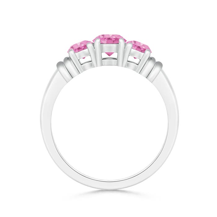 A - Pink Sapphire / 1.26 CT / 14 KT White Gold