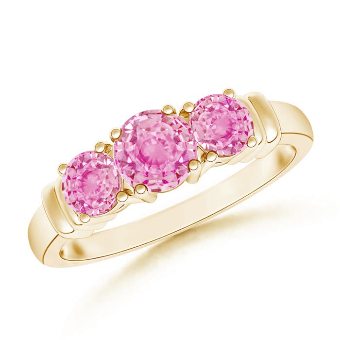 A - Pink Sapphire / 1.26 CT / 14 KT Yellow Gold