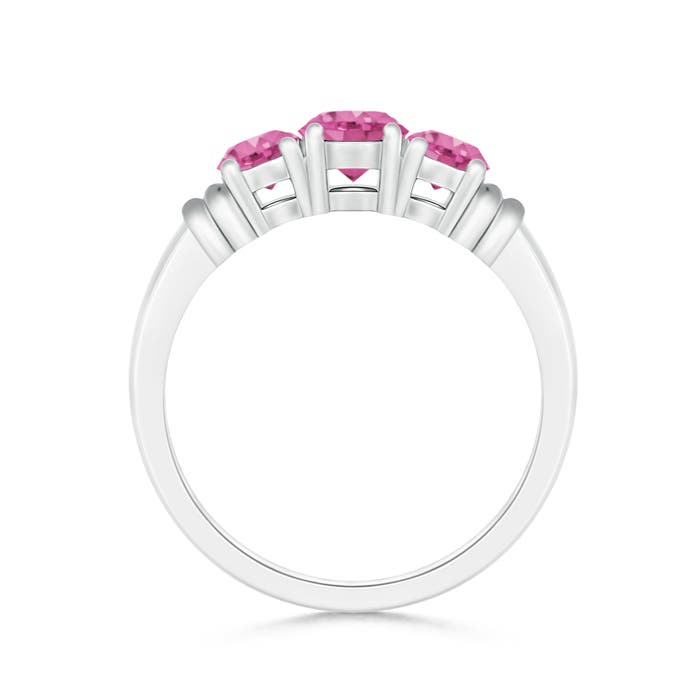 AAA - Pink Sapphire / 1.26 CT / 14 KT White Gold