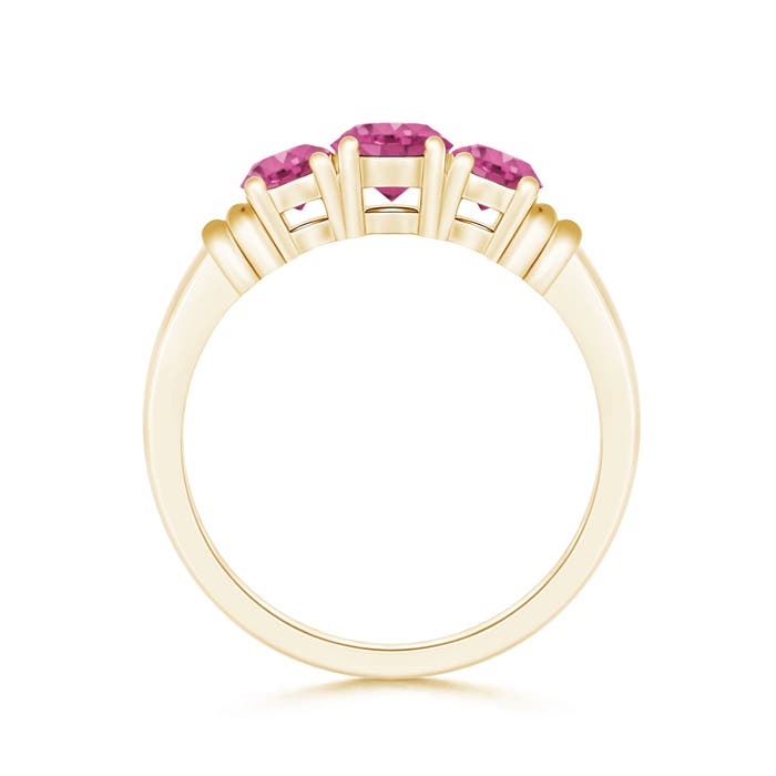 AAAA - Pink Sapphire / 1.26 CT / 14 KT Yellow Gold