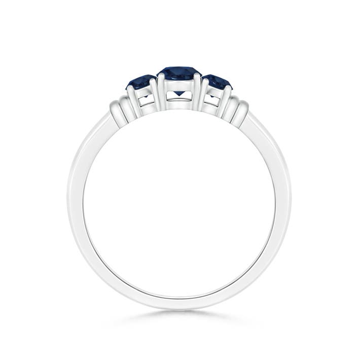 AA - Blue Sapphire / 0.61 CT / 14 KT White Gold