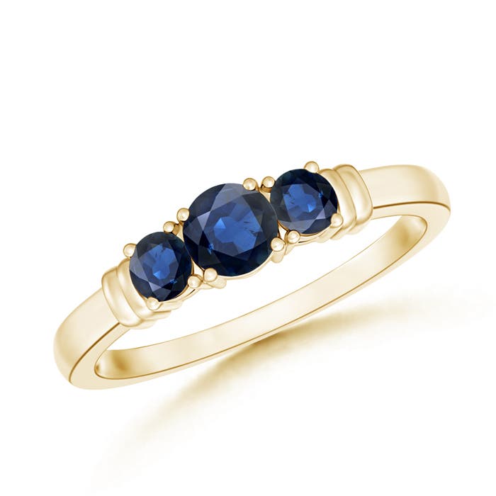 AA - Blue Sapphire / 0.61 CT / 14 KT Yellow Gold