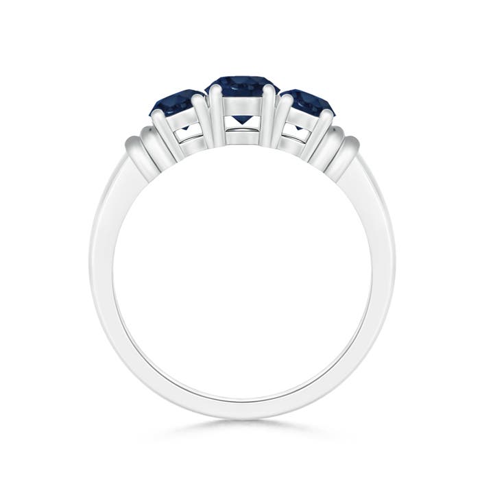 AA - Blue Sapphire / 1.26 CT / 14 KT White Gold