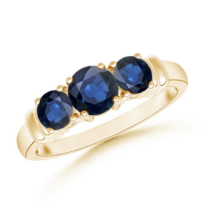 AA - Blue Sapphire / 1.26 CT / 14 KT Yellow Gold