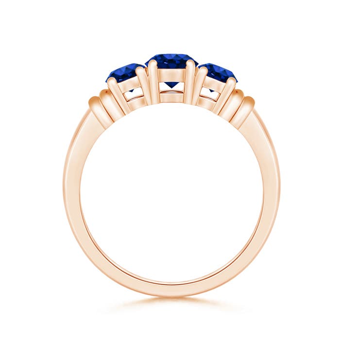 AAAA - Blue Sapphire / 1.26 CT / 14 KT Rose Gold