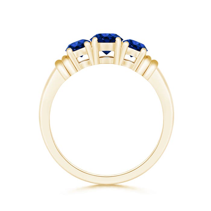 AAAA - Blue Sapphire / 1.26 CT / 14 KT Yellow Gold