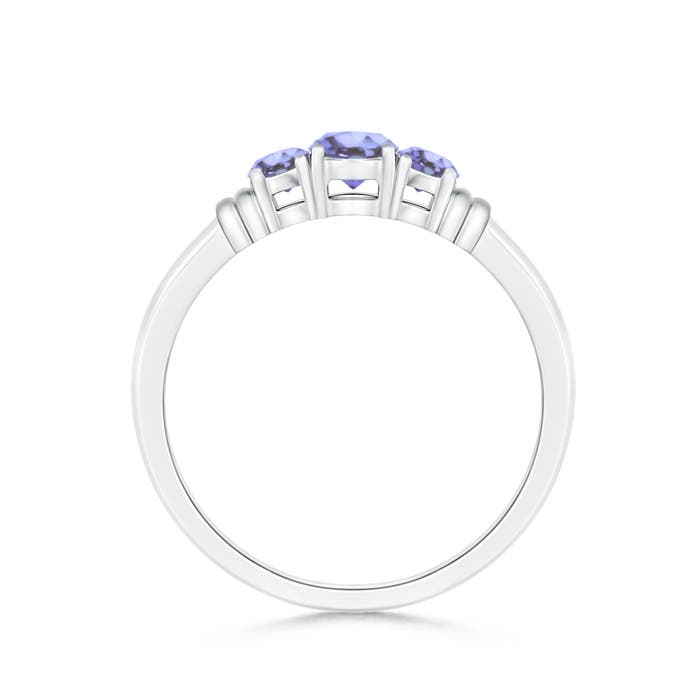 AA - Tanzanite / 0.45 CT / 14 KT White Gold