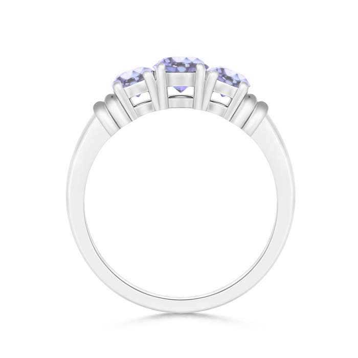 A - Tanzanite / 1 CT / 14 KT White Gold