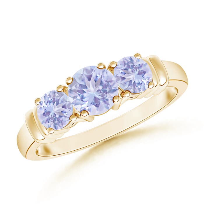 A - Tanzanite / 1 CT / 14 KT Yellow Gold