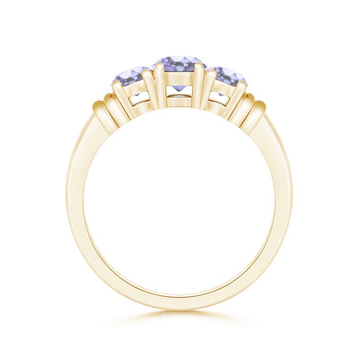 A - Tanzanite / 1 CT / 14 KT Yellow Gold