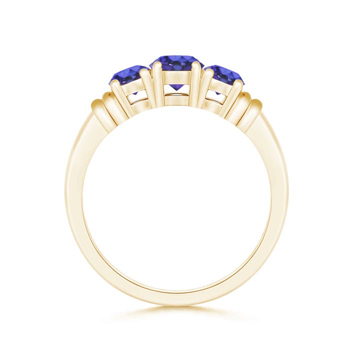 AAA - Tanzanite / 1 CT / 14 KT Yellow Gold