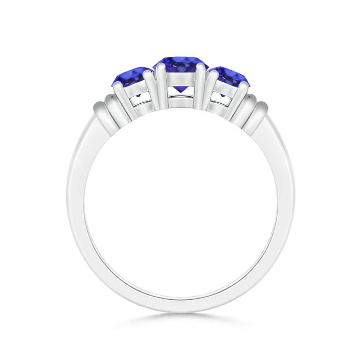 AAAA - Tanzanite / 1 CT / 14 KT White Gold