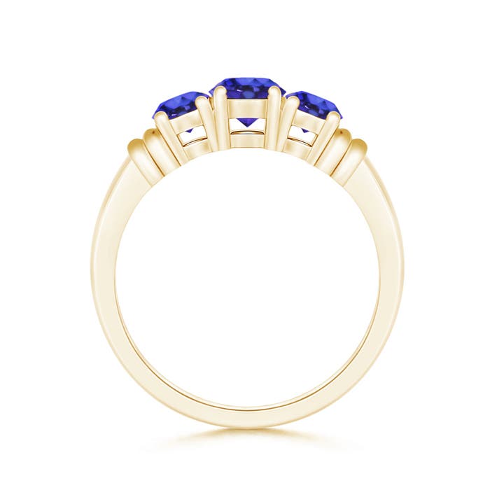 AAAA - Tanzanite / 1 CT / 14 KT Yellow Gold