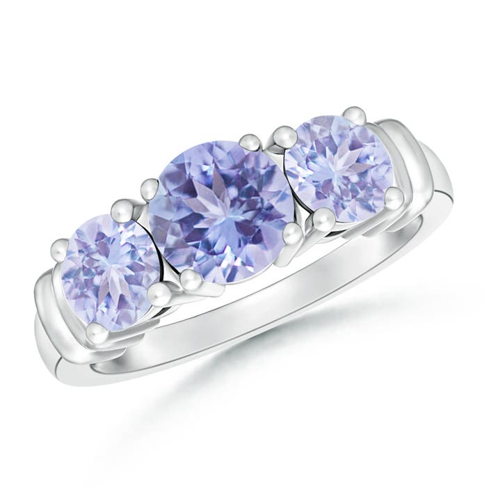 A - Tanzanite / 1.9 CT / 14 KT White Gold