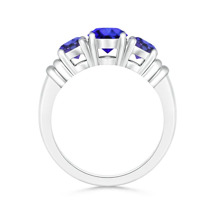 AAA - Tanzanite / 1.9 CT / 14 KT White Gold