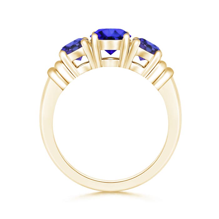 AAA - Tanzanite / 1.9 CT / 14 KT Yellow Gold