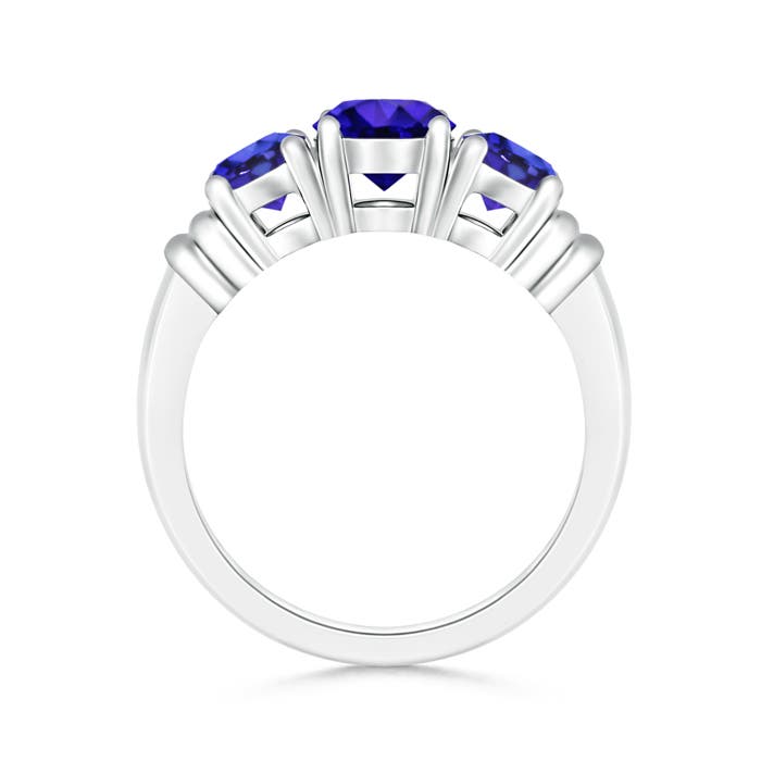 AAAA - Tanzanite / 1.9 CT / 14 KT White Gold