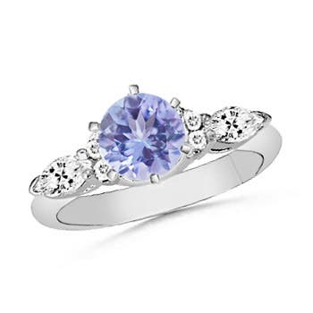 A - Tanzanite / 1.58 CT / 14 KT White Gold