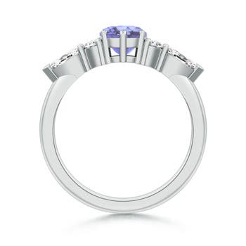 A - Tanzanite / 1.58 CT / 14 KT White Gold