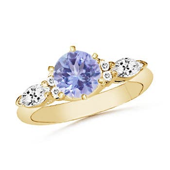 A - Tanzanite / 1.58 CT / 14 KT Yellow Gold