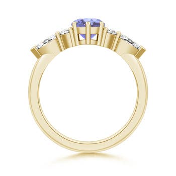 A - Tanzanite / 1.58 CT / 14 KT Yellow Gold