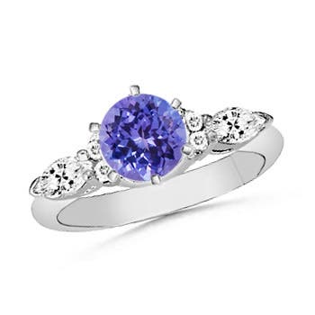 AA - Tanzanite / 1.58 CT / 14 KT White Gold