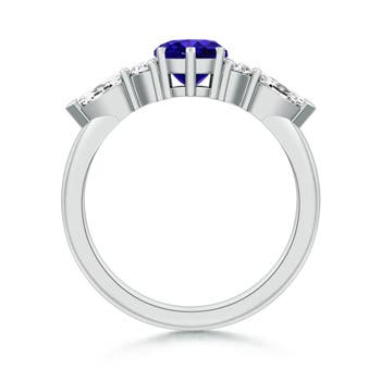 AAAA - Tanzanite / 1.58 CT / 14 KT White Gold