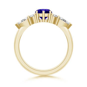 AAAA - Tanzanite / 1.58 CT / 14 KT Yellow Gold