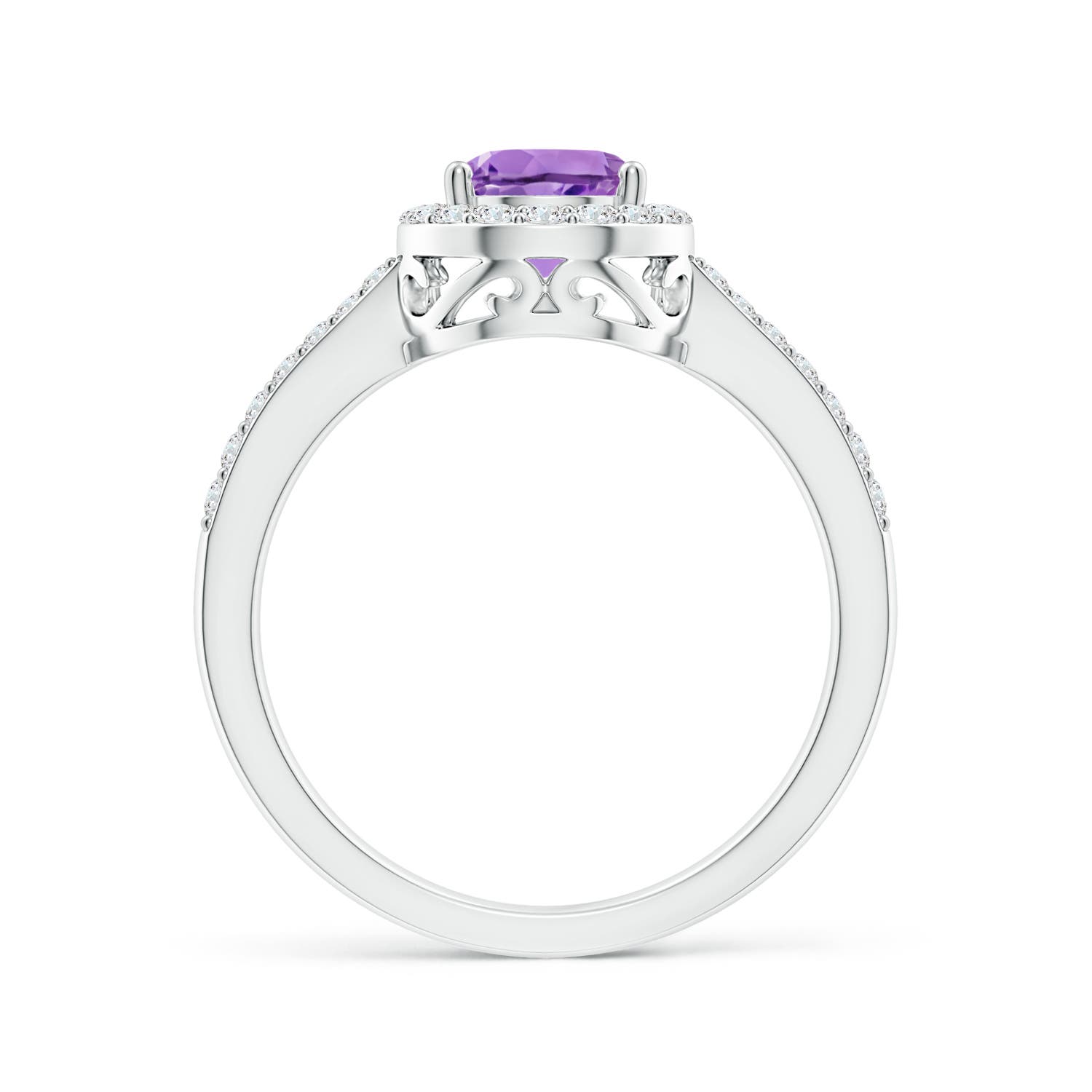 A - Amethyst / 1.31 CT / 14 KT White Gold