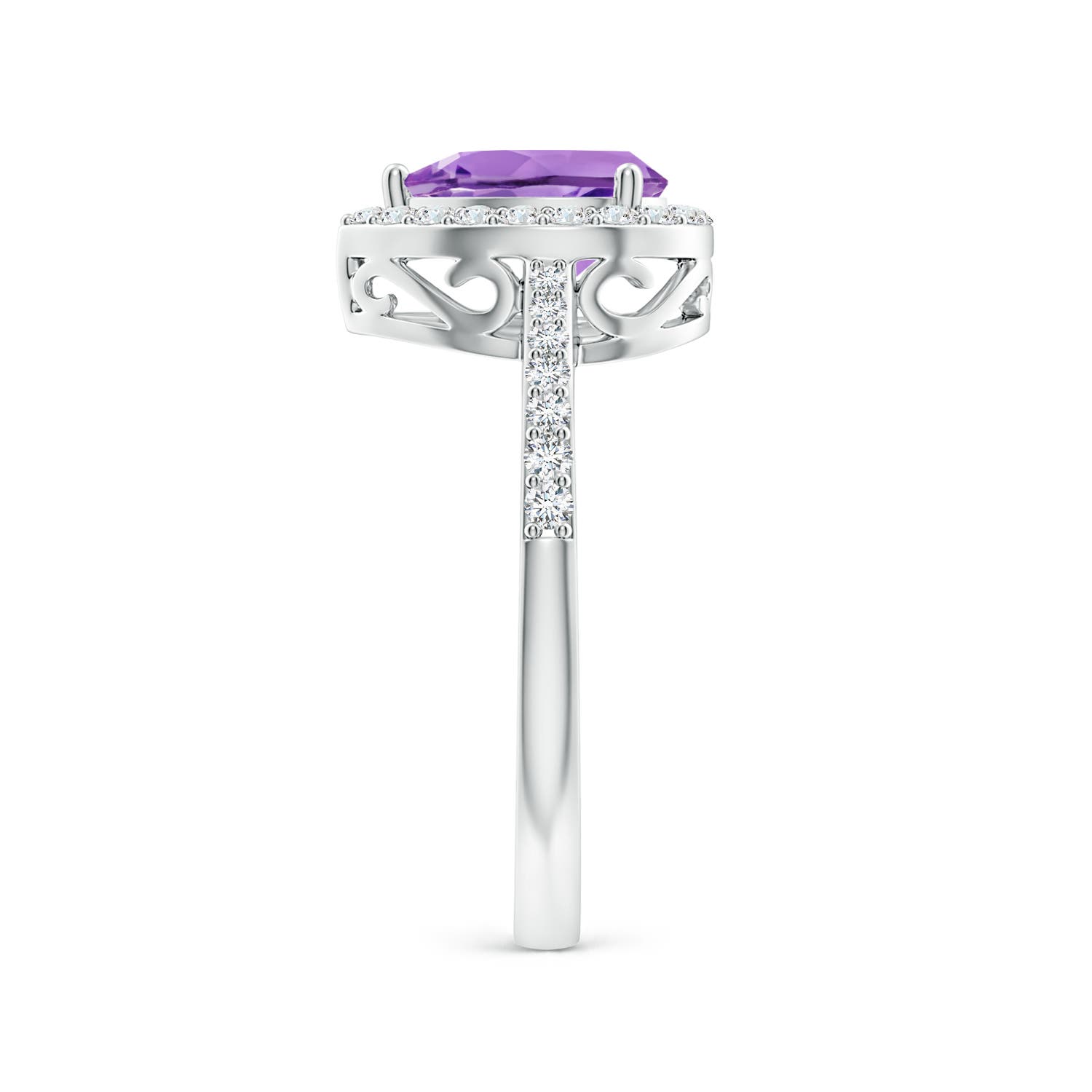 A - Amethyst / 1.31 CT / 14 KT White Gold