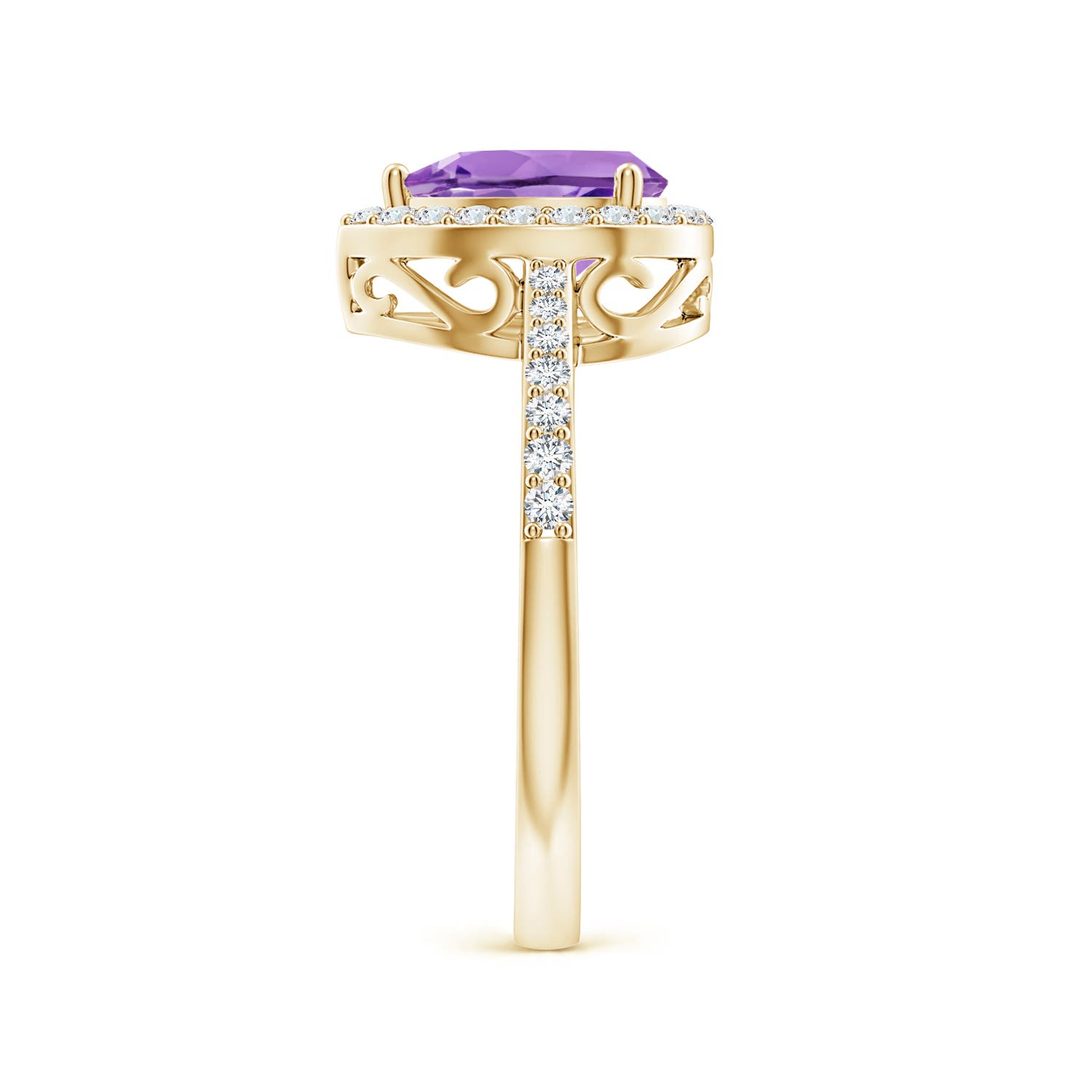 A - Amethyst / 1.31 CT / 14 KT Yellow Gold