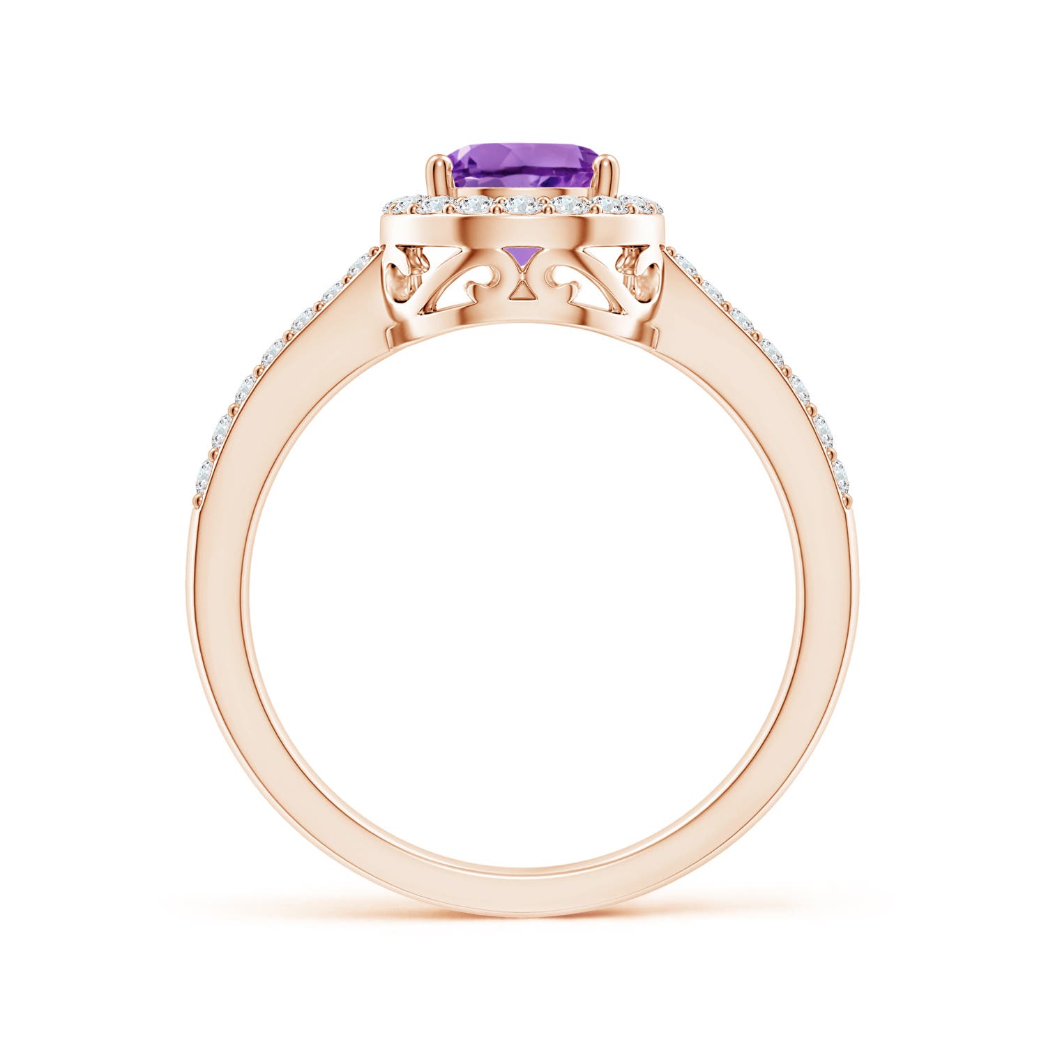 AA - Amethyst / 1.31 CT / 14 KT Rose Gold