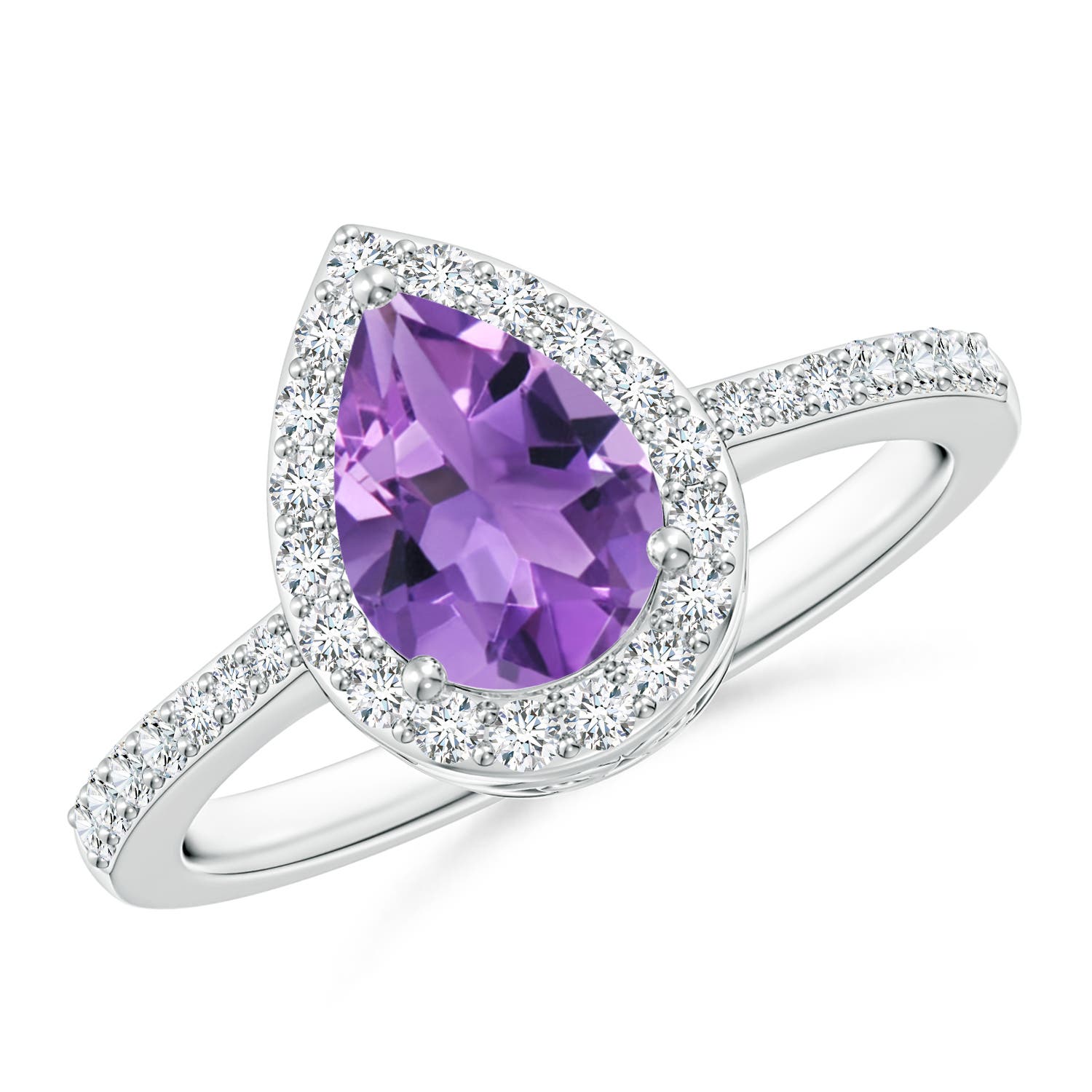 AA - Amethyst / 1.31 CT / 14 KT White Gold