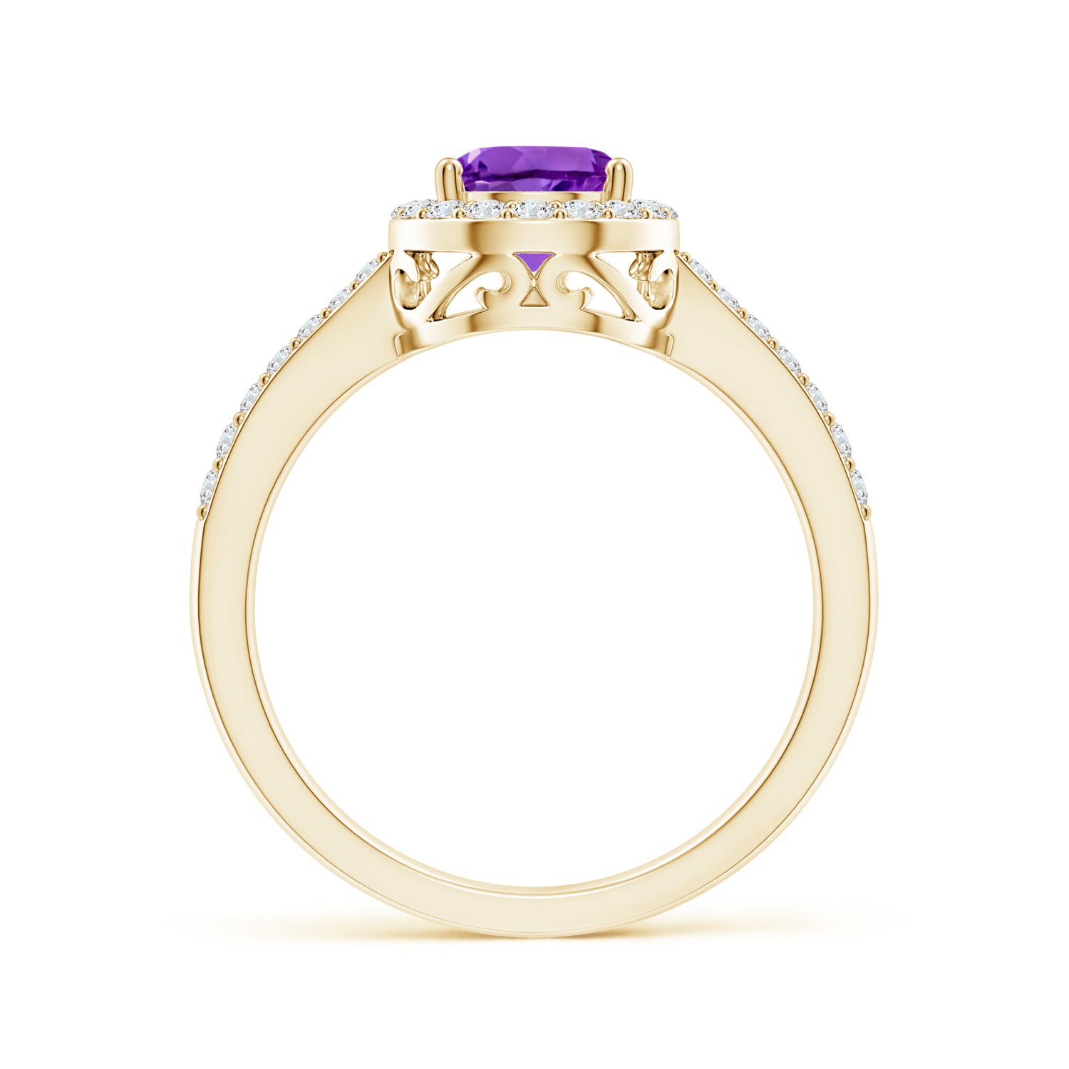 AAA - Amethyst / 1.31 CT / 14 KT Yellow Gold