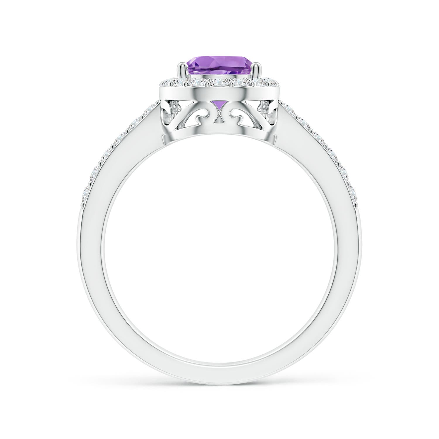 A - Amethyst / 1.41 CT / 14 KT White Gold