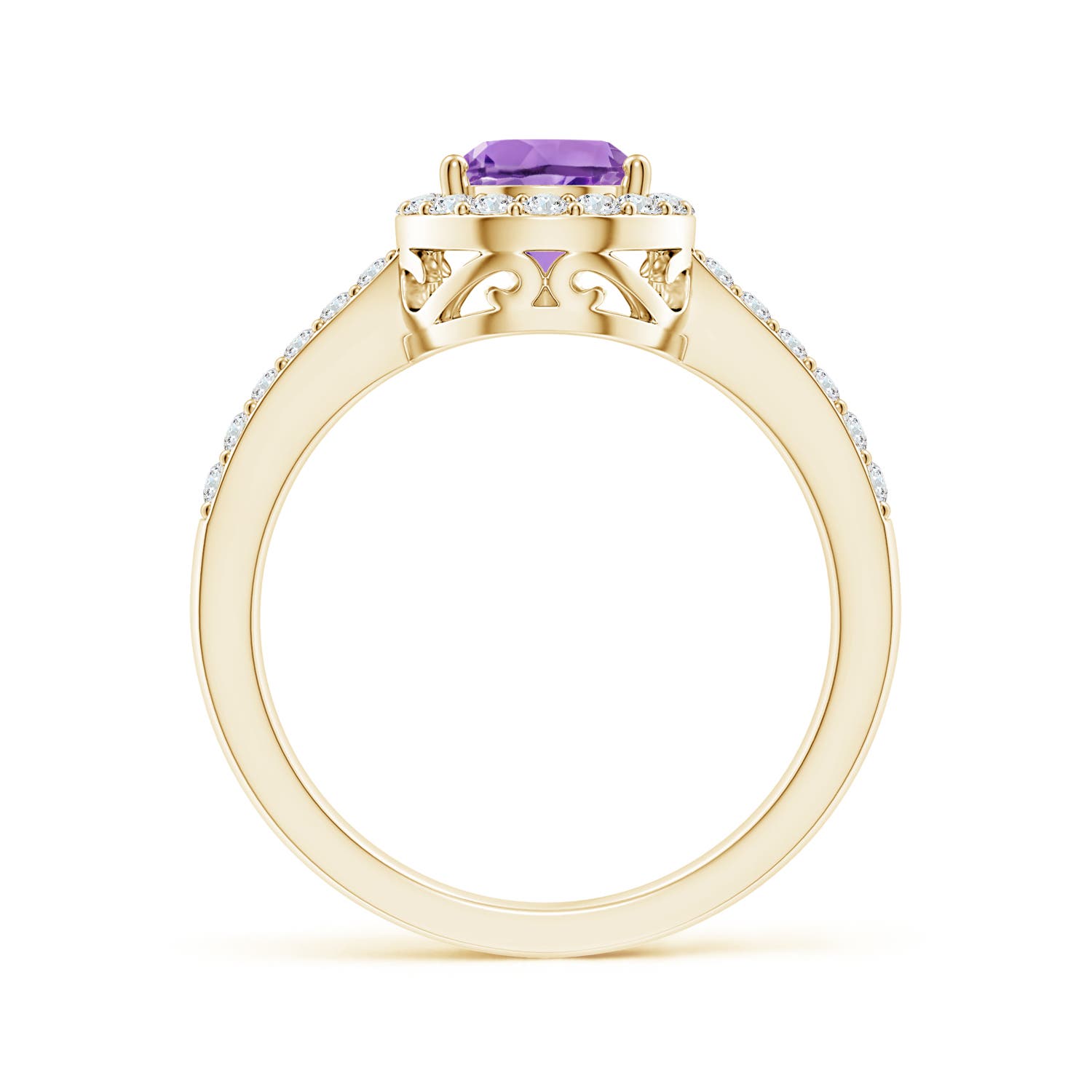 A - Amethyst / 1.41 CT / 14 KT Yellow Gold