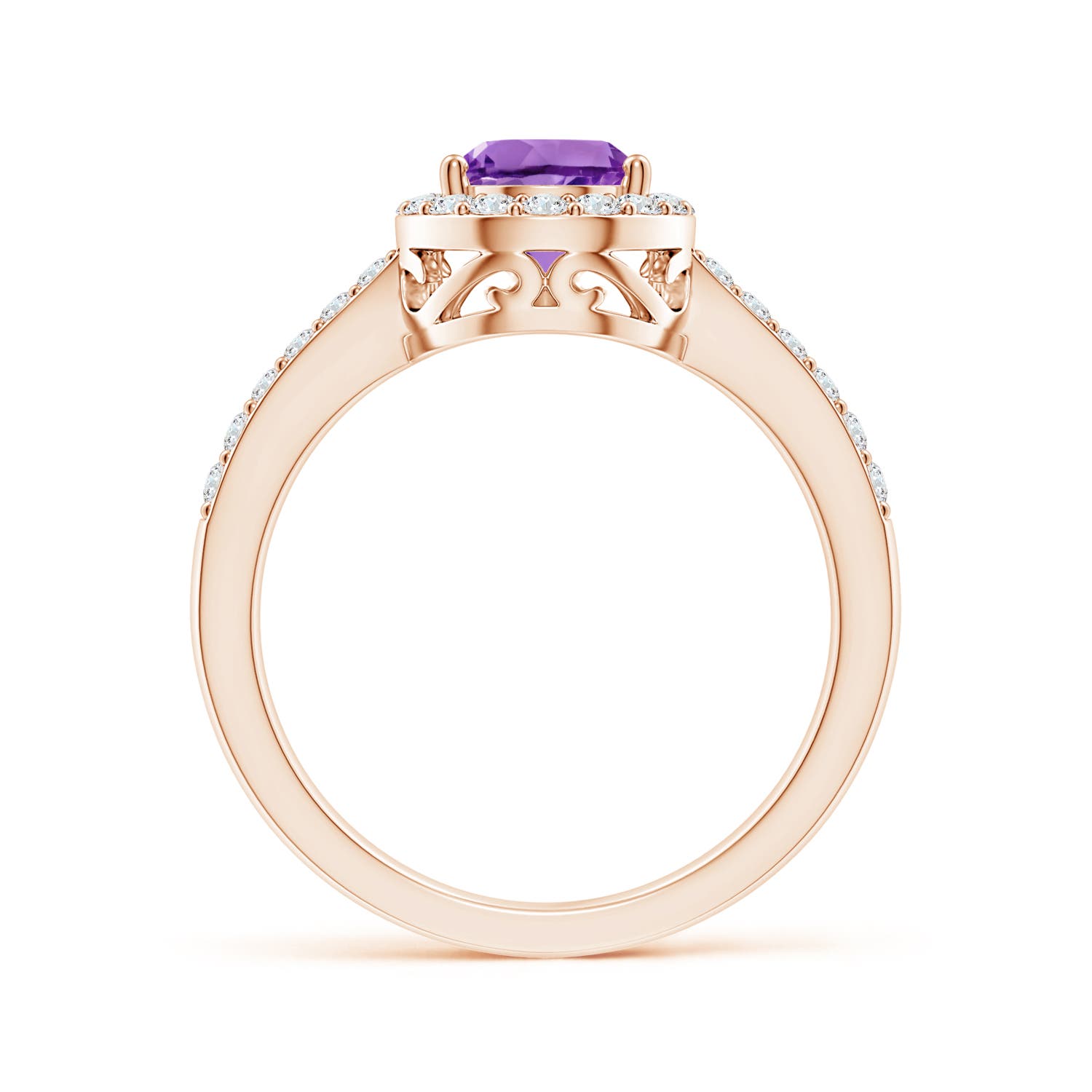 AA - Amethyst / 1.41 CT / 14 KT Rose Gold