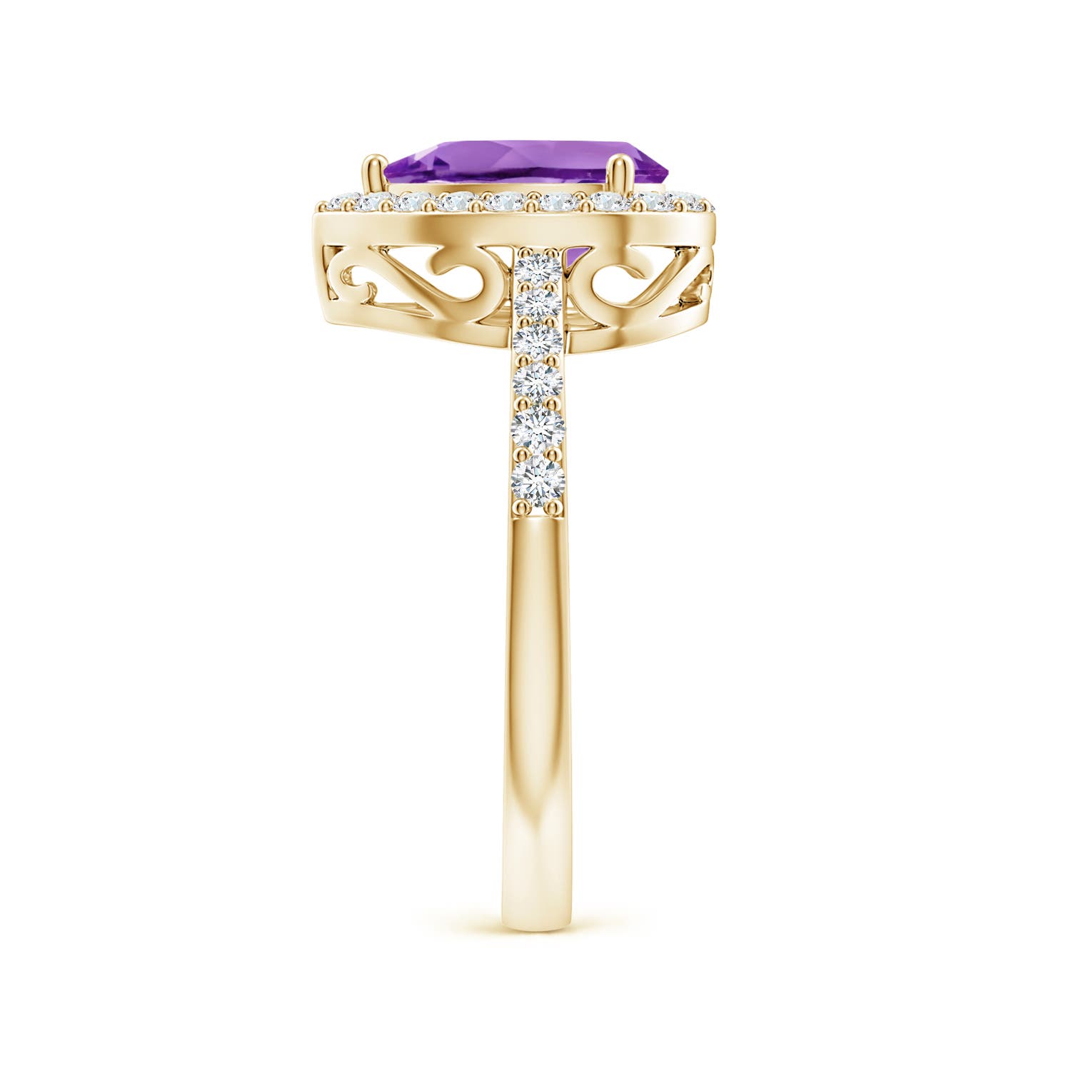 AA - Amethyst / 1.41 CT / 14 KT Yellow Gold