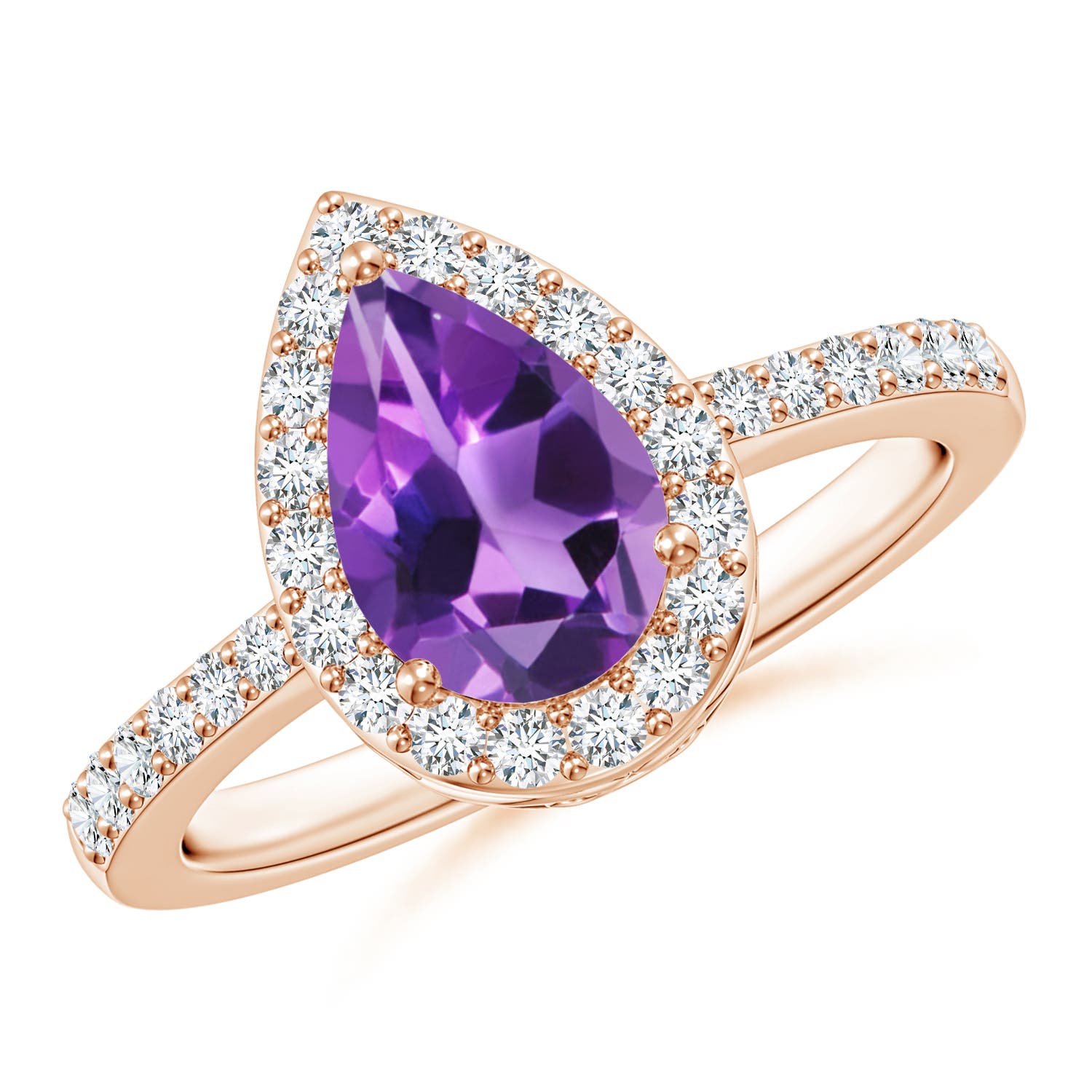 AAA - Amethyst / 1.41 CT / 14 KT Rose Gold