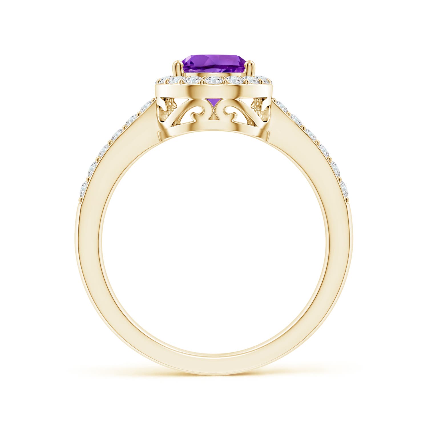 AAA - Amethyst / 1.41 CT / 14 KT Yellow Gold