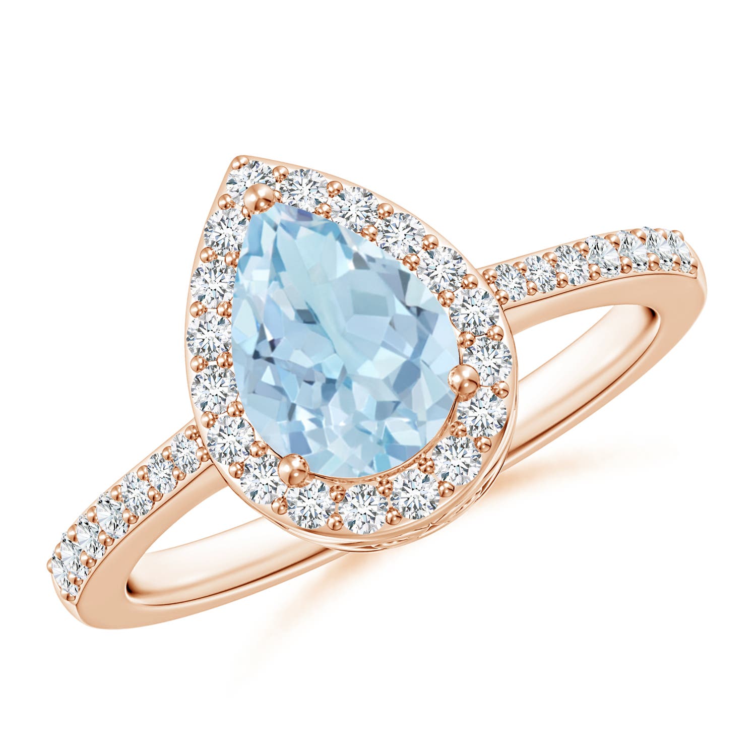 AA - Aquamarine / 1.16 CT / 14 KT Rose Gold