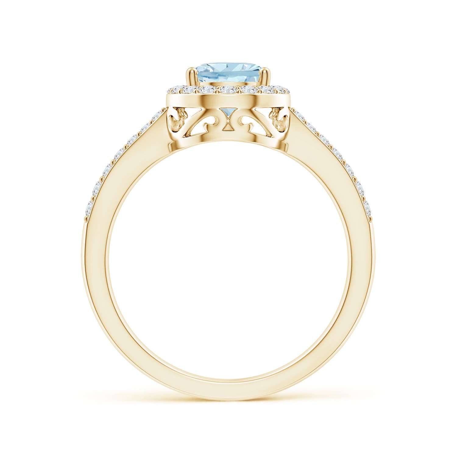 AA - Aquamarine / 1.16 CT / 14 KT Yellow Gold