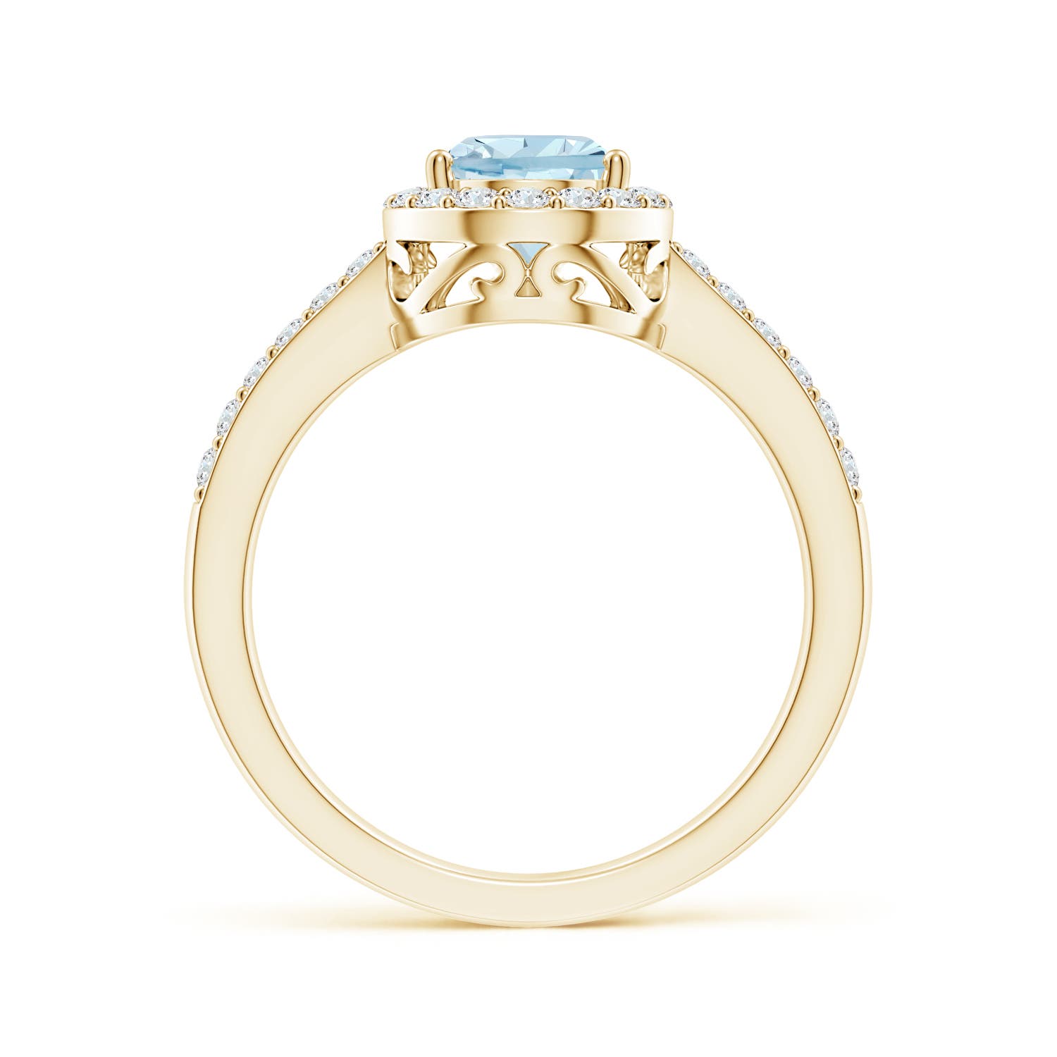 AA - Aquamarine / 1.48 CT / 14 KT Yellow Gold