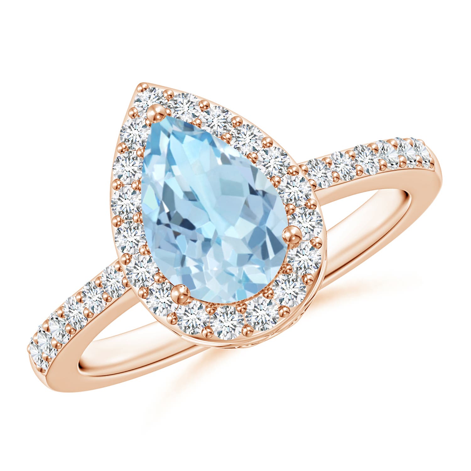 AAA - Aquamarine / 1.48 CT / 14 KT Rose Gold